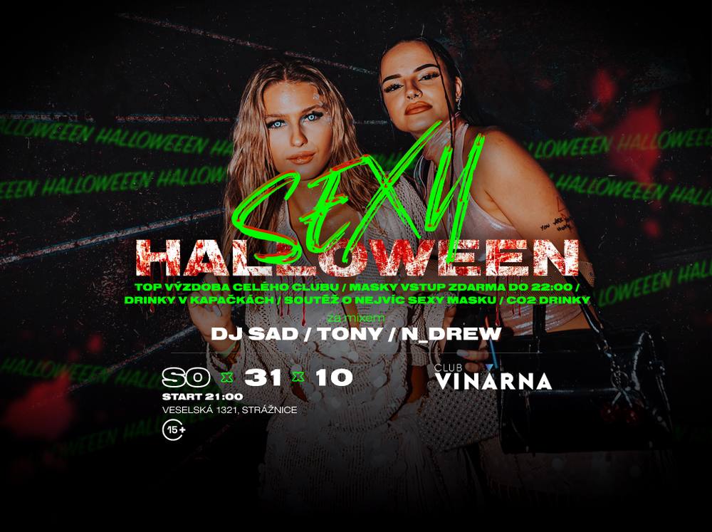 Plakát akce Sexy Halloween 2026