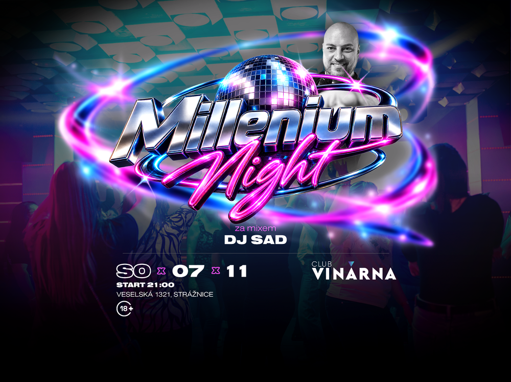 Plakát akce Millenium Night